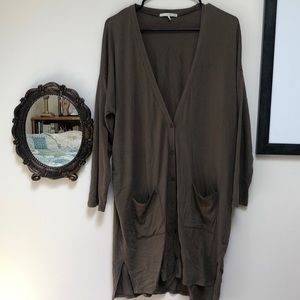 Oak + Fort Olive Green Light Cardigan